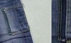 Zipper Cargo Jeans